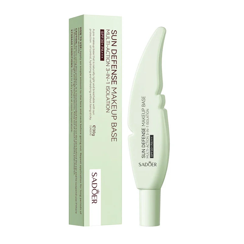Protector solar Sadoer Quarantine UV Protection SPF30+ PA+++: aísla la piel del daño solar, ligero y no graso para defensas diarias.