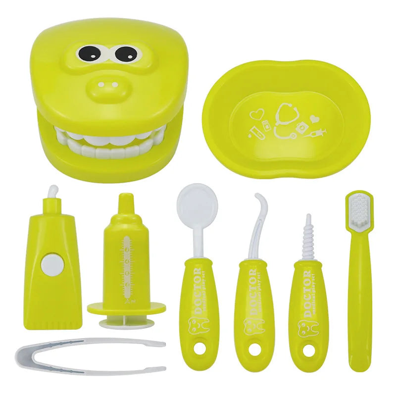 Juguetes Montessori para niños, interacción entre padres e hijos, para niñas y niños, dentistas, revisión de dientes, modelo de doctor, juego de rol, juguete de aprendizaje para bebés y niños.