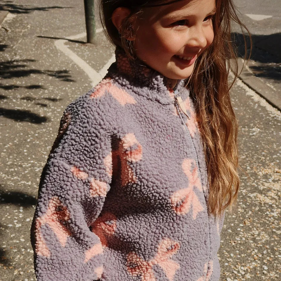 Chaqueta para niños, otoño 2025, nueva moda con estampado Ks, ropa de algodón para niñas y niños, abrigo cálido de lana de cordero gruesa, ropa para niños