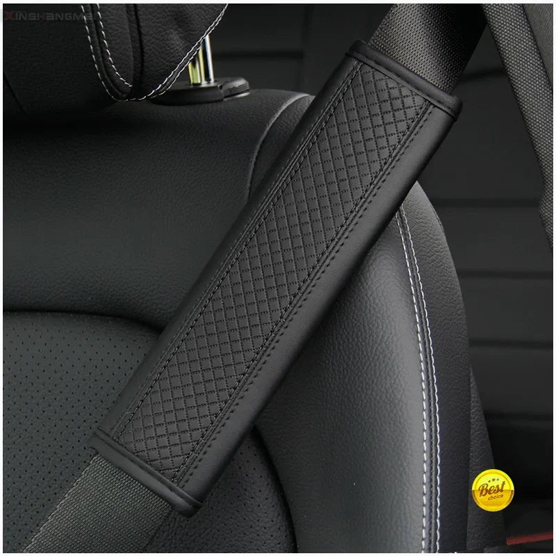 Accesorios para el coche Cinturón de seguridad de cuero PU Cinturón de seguridad Funda de hombro Protección transpirable Almohadilla acolchada para cinturón de seguridad Acceso interior del automóvil