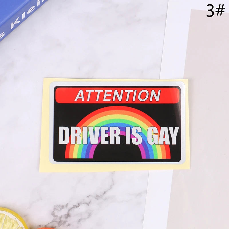 1 pieza de pegatinas reflectantes para coche con texto "I LOVE GAY PORN", pegatinas divertidas para el coche.