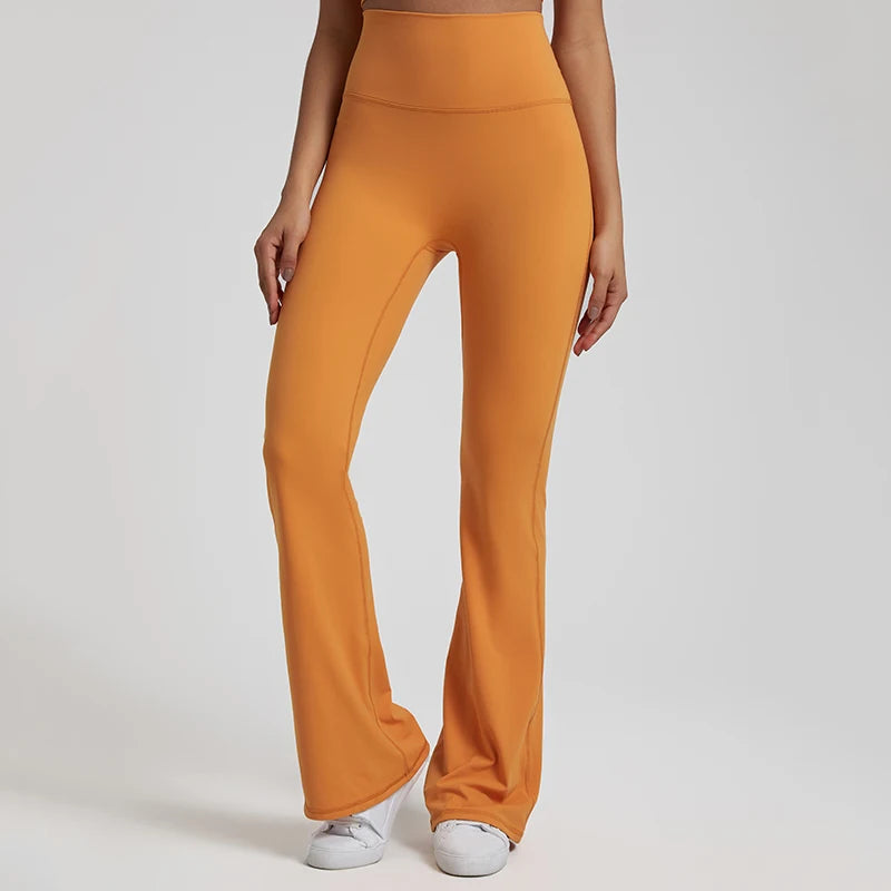Buttery Soft High Waist Flare Leggings No Front Seam Workout Yoga Flared Pants Full Length Gym Sport Leggings Women Tights
