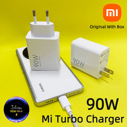 Cargador Xiaomi Original 90w Hyper Turbo Chargers Cargador Rápido Tipo C Xiao Mi 15 14 Ultra 13t 12 Pad 6 5 Poco X6 Adaptador de Corriente