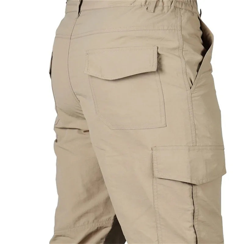 Pantalones de carga tácticos impermeables para hombre, pantalón largo militar, informal, transpirable, de secado rápido, para exteriores, nuevo modelo
