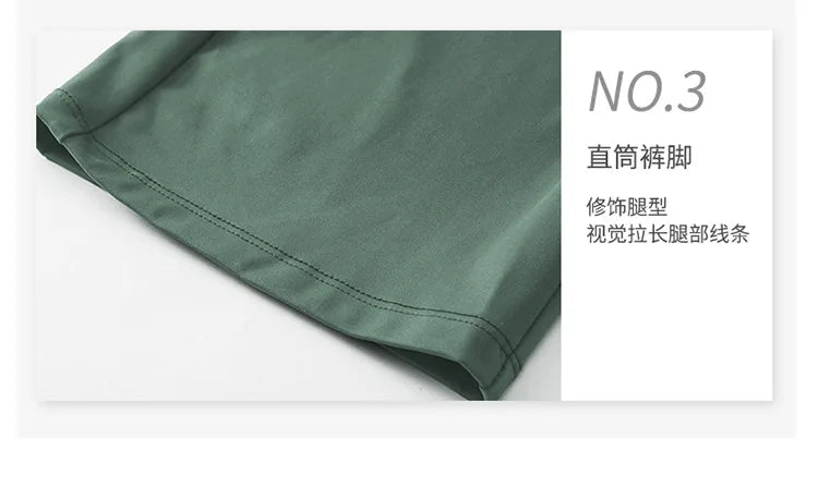 Pantalones deportivos para mujer, estilo casual, para yoga, holgados, de talle alto, elásticos, para entrenamiento físico, rectos, para correr, Yu02334