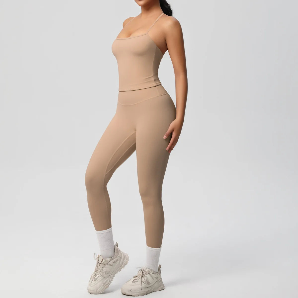 Conjunto de Ropa de Yoga para Mujer, Traje Deportivo, Ropa de Entrenamiento, Chaleco Deportivo sin Mangas, Conjunto de Gimnasio, Mono de Entrenamiento, Ropa Interior Deportiva, Ropa Deportiva