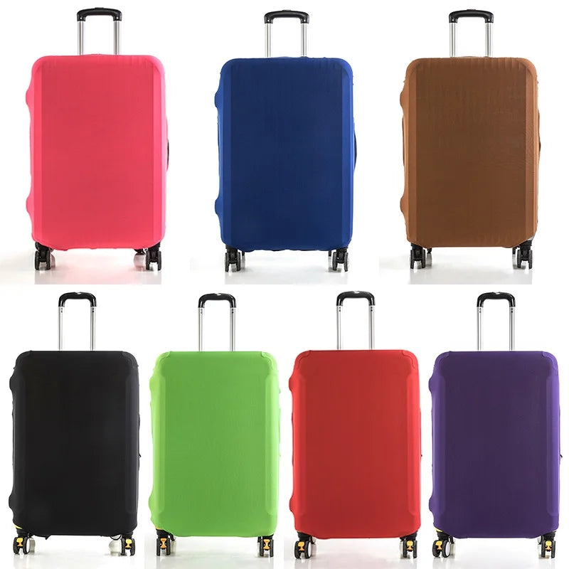 Funda protectora para maleta de viaje de moda, funda protectora para equipaje, color sólido, adecuada para maletas de 18 a 28 pulgadas.