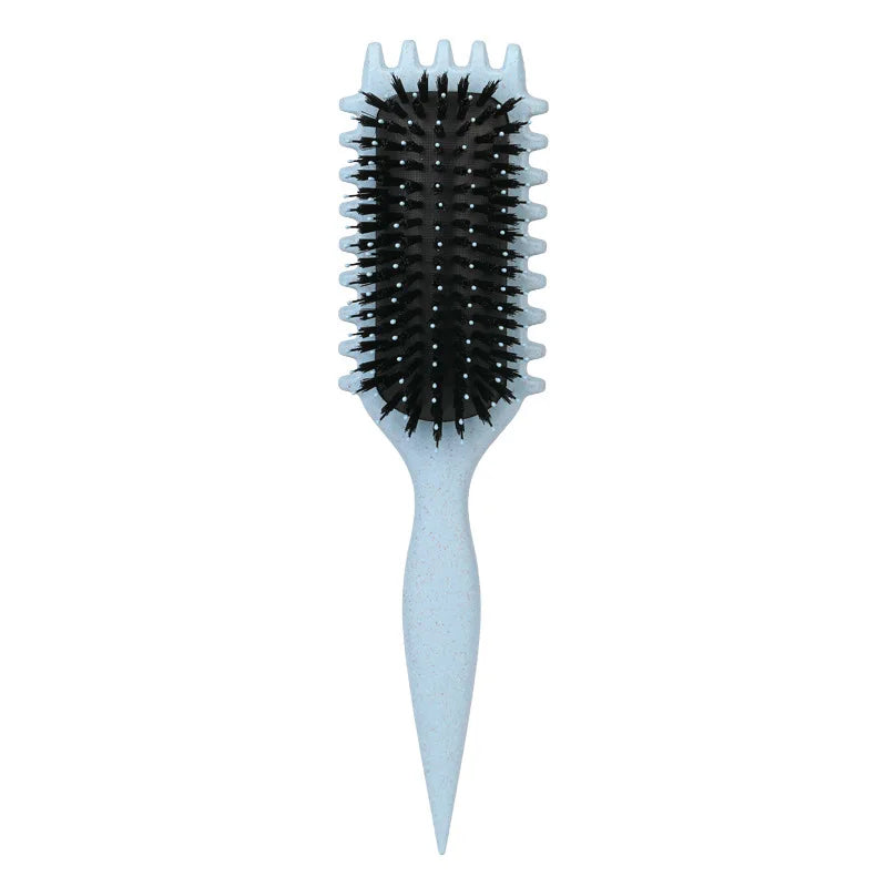 Cepillo para peinar y dar forma a los rizos de hombres y mujeres. Cepillo para peinar y dar forma a los rizos de hombres y mujeres. Herramientas para reducir los tirones.