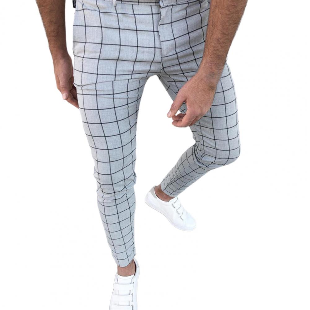 Bottoms  Popular Cool Mid-rise Pencil Pants Temperament Pencil Pants Mid Waist   Men Clothes