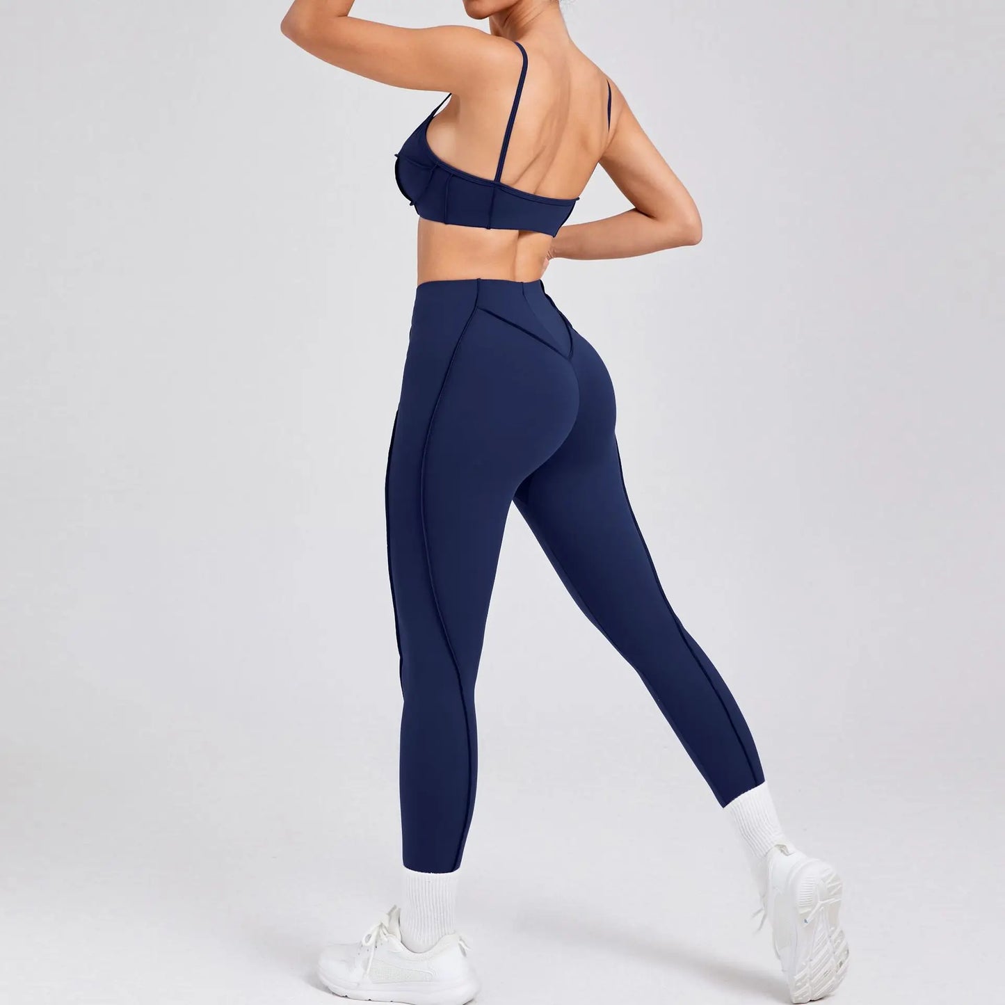 2025 New Yoga Set  2Pcs Sports Suit Women Sexy Workout Bra Suit Running Gym High Waist Legging Quick Dry Tight Yoga Clothing
