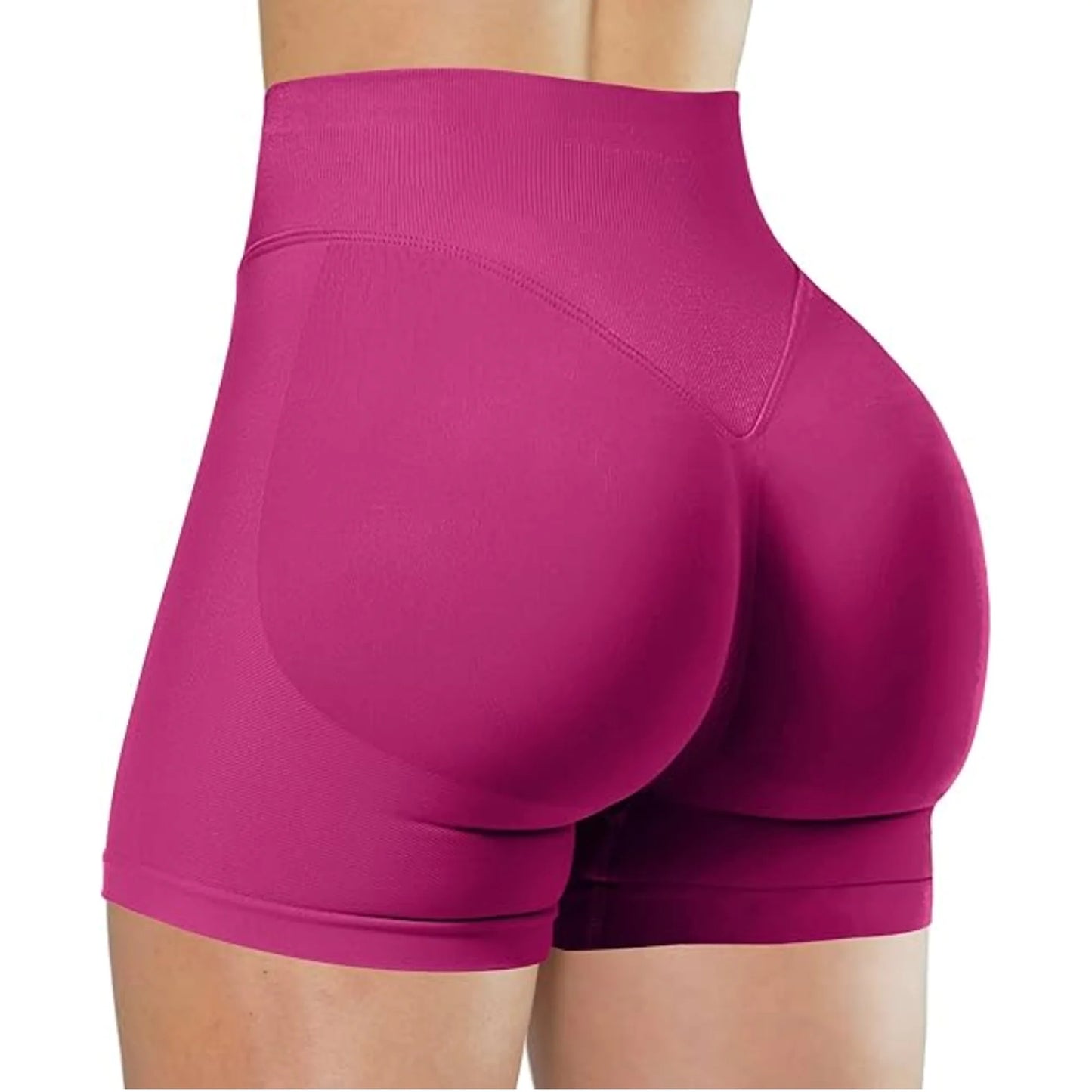 Pantalones cortos de yoga de cintura alta de verano, modernos y sexys, para correr y hacer ejercicio, leggings de yoga de color sólido.