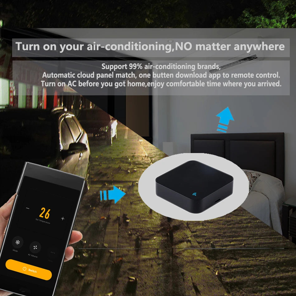 Control remoto infrarrojo Tuya WiFi para aire acondicionado, TV, Smart Home Blaster, control remoto universal infrarrojo para Alexa y Google Home.