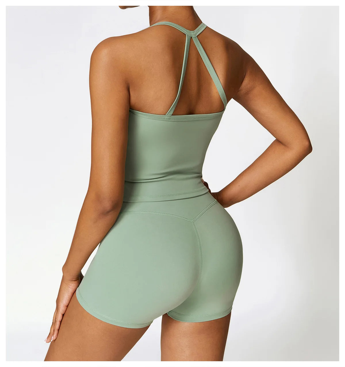 2PCS Seamless Yoga Set Women Workout Set Sportswear Gym Clothing Fitness Long Sleeve Crop Top High Waist Leggings Sports Suits