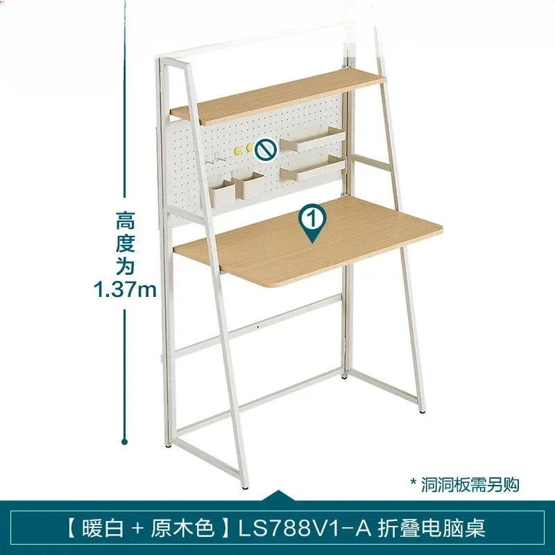 Escritorio de oficina plegable de pie, escritorio de escritura, almacenamiento, estante europeo, escritorios de computadora, configuraciones pequeñas, escritorios de computadora, muebles modernos