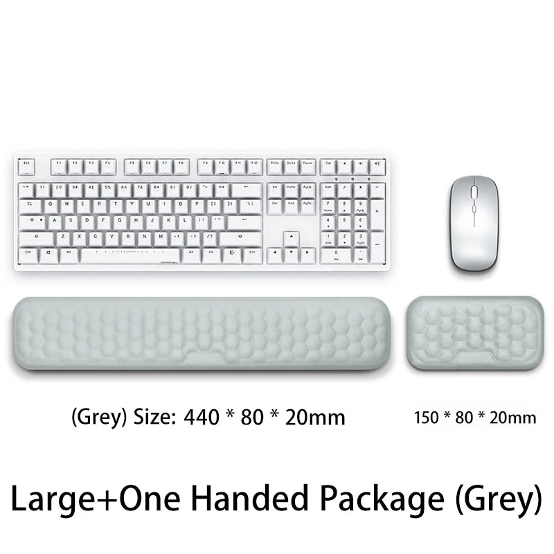 Reposamuñecas ergonómico para teclado y ratón, para oficina, para proteger y relajar la muñeca, con espuma viscoelástica, para ordenador y portátil