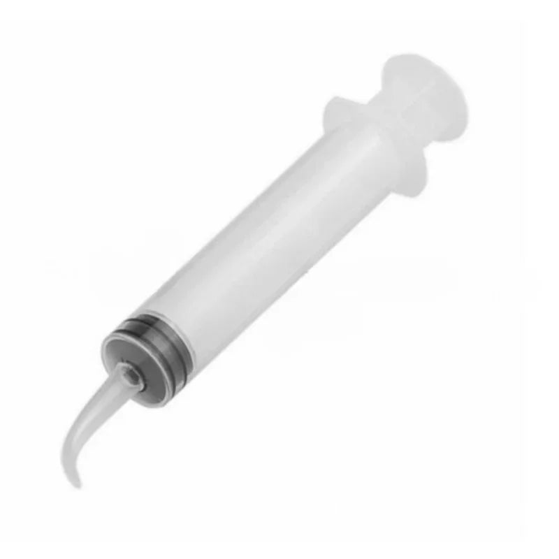 Limpiador de oídos de 12 ml, jeringa, codo, tubo de goma, herramienta para eliminar cerumen, limpiador de oídos, eliminación de cerumen, limpiador de oídos, cuidado de la salud