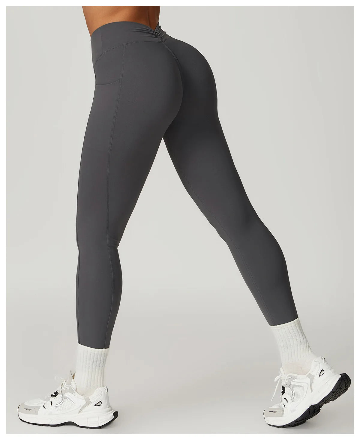V-shaped Back Yoga Pants High Waist Leggings Gym Workout Tights Sport Women Fitness Female Legging Tummy Control Running Tights