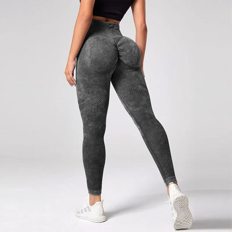Leggings para mujer, pantalones de yoga para fitness, mallas deportivas sin costuras, pantalones de gimnasio con efecto push-up, pantalones de entrenamiento de cintura alta elásticos.
