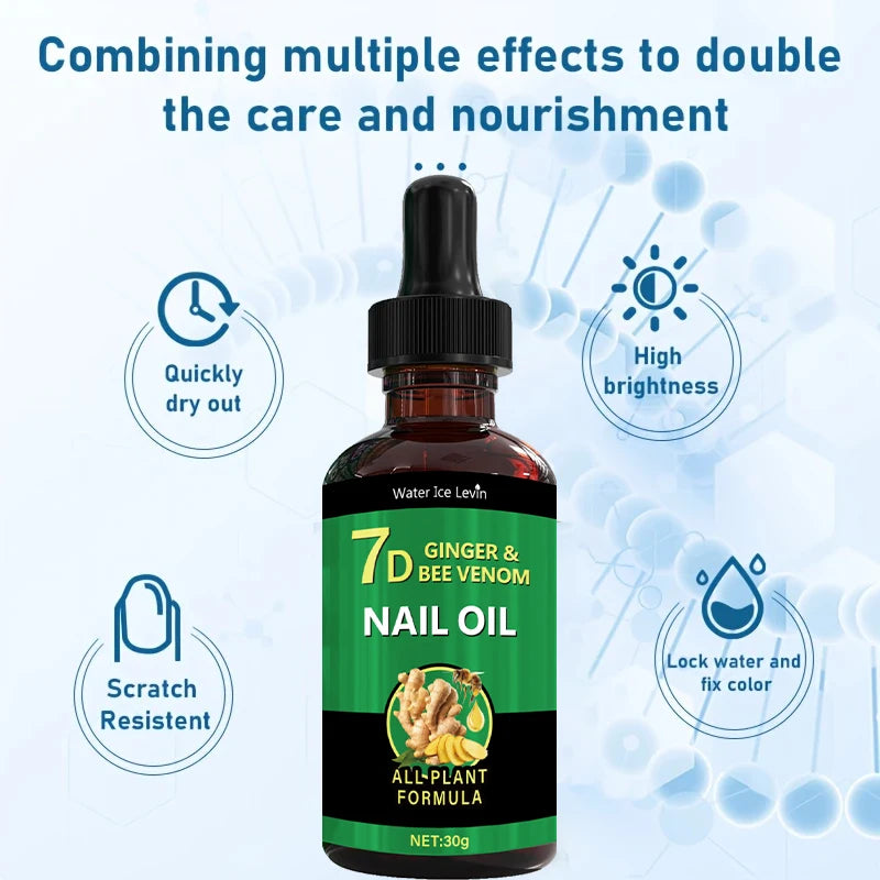 Esencia para el cuidado de uñas 7 Tian Ginger, esmalte para manos y pies: nutrición profunda, hidratación suave y diaria, apto para todo tipo de uñas.