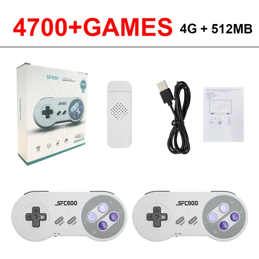 Consola de videojuegos Y6 con salida 4K HD y dos controladores inalámbricos 2.4G, más de 10 000 juegos para PSP/PS1/N64/CP1/CP2/CP3/Neogeo/GBX/MAME