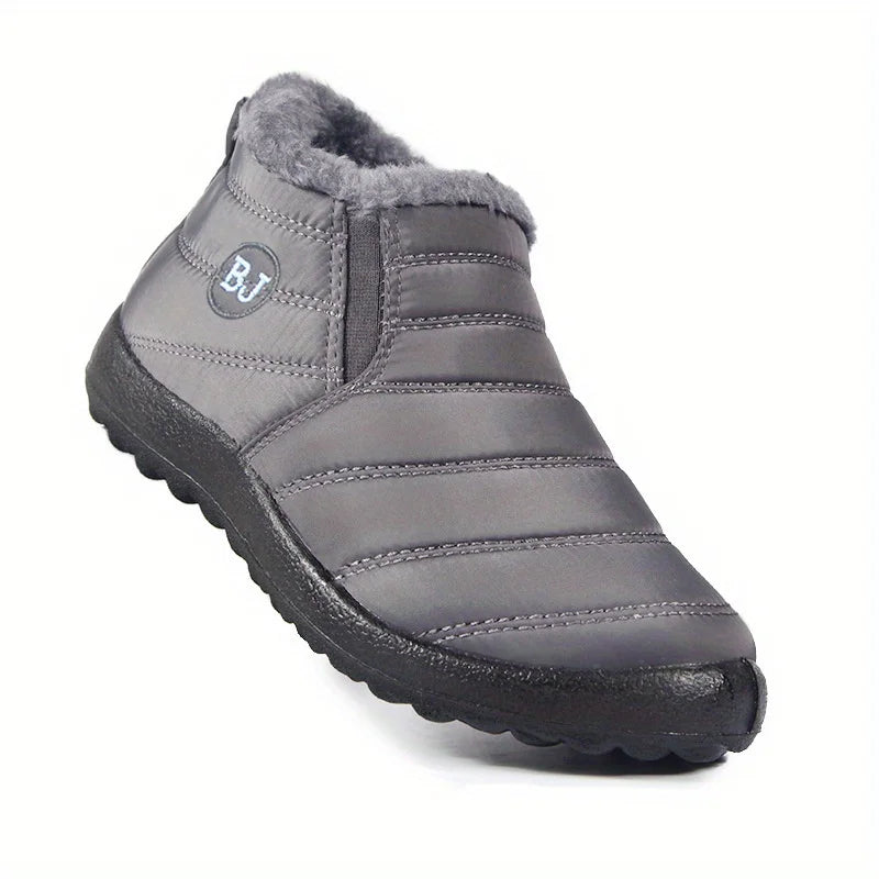 Botas de nieve impermeables, antideslizantes y cálidas para mujer, cómodas y de caña baja para senderismo.
