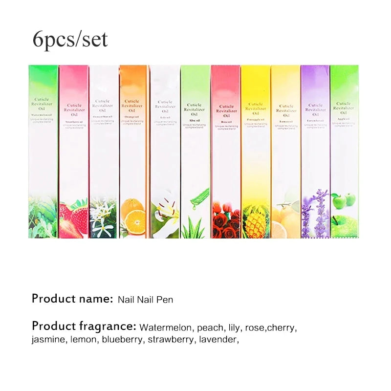 Aceite nutritivo para uñas con 15 aromas, lápiz para tratamiento de uñas, aceite revitalizador de cutículas, previene el envejecimiento de las uñas, esmalte de uñas, nutre la piel, tratamiento de uñas