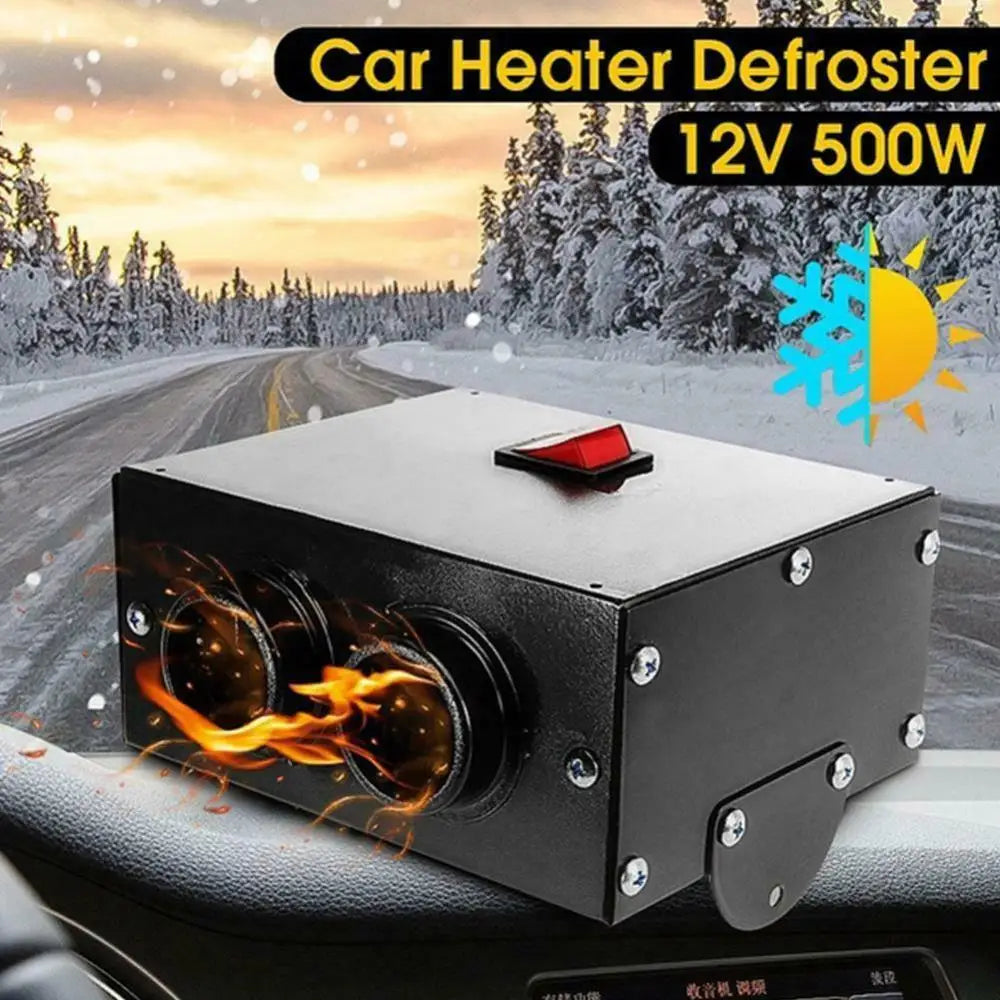 Desempañador portátil universal de 12 V/24 V, 1000 W, para todos los coches, accesorios para coche, calefacción, refrigeración y ventilador, multifuncional.