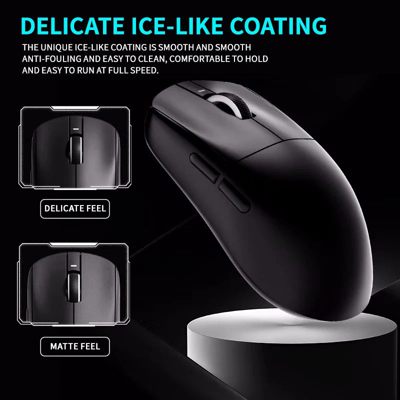 El mejor ratón inalámbrico Vxe Dragonfly R1 SE+ para juegos FPS de larga duración y peso ligero, ergonómico Paw3395 de 2 kHz.