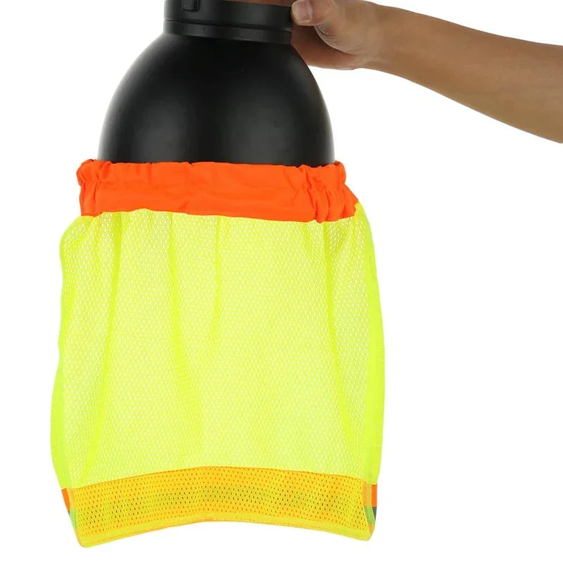 Casco de seguridad para exteriores para obras de construcción, cubrecuello, sombrero transpirable para el sol, parasol sombrero reflectante ESCAM