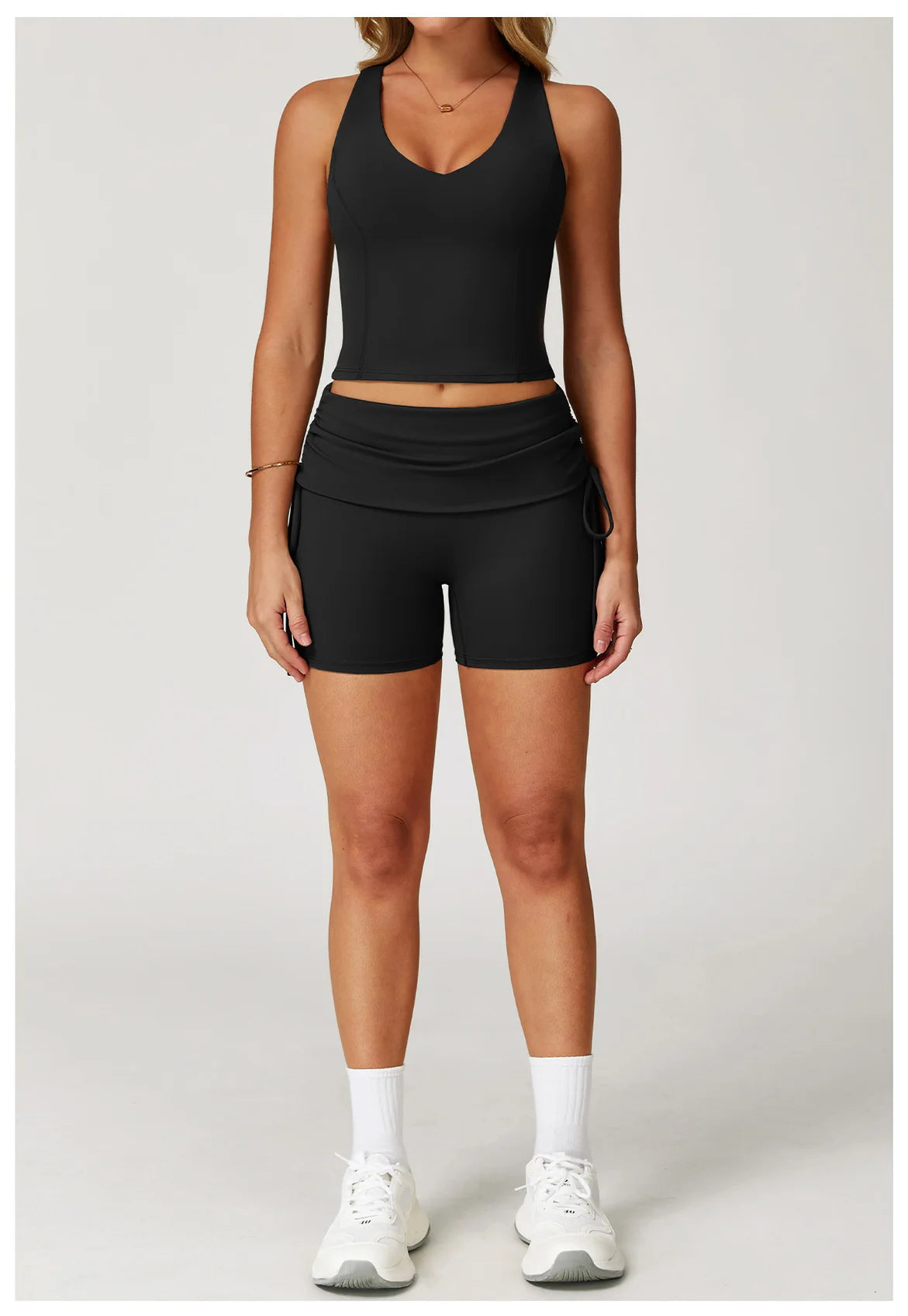 Conjunto de chándal de yoga para mujer, 2 piezas, ropa deportiva para entrenamiento, fitness, gimnasio, leggings de cintura alta, sujetador deportivo, ropa deportiva