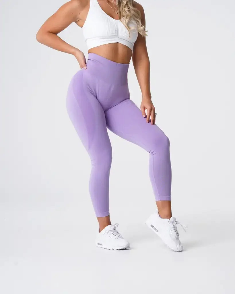 Nuevas mallas deportivas sin costuras con estampado moteado de contorno para mujer, suaves, para entrenamiento, fitness, yoga, cintura alta, ropa de gimnasio.
