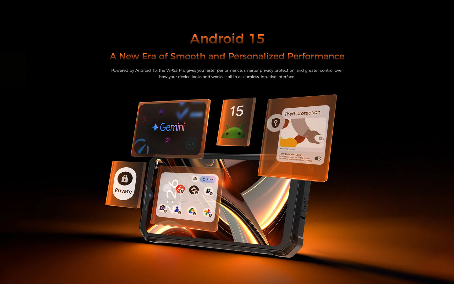 【NUEVO】OUKITEL WP53 PRO Teléfono robusto, 24 GB + 256 GB 11000 mAh Android 15 6.52 "NFC 50MP Teléfono celular