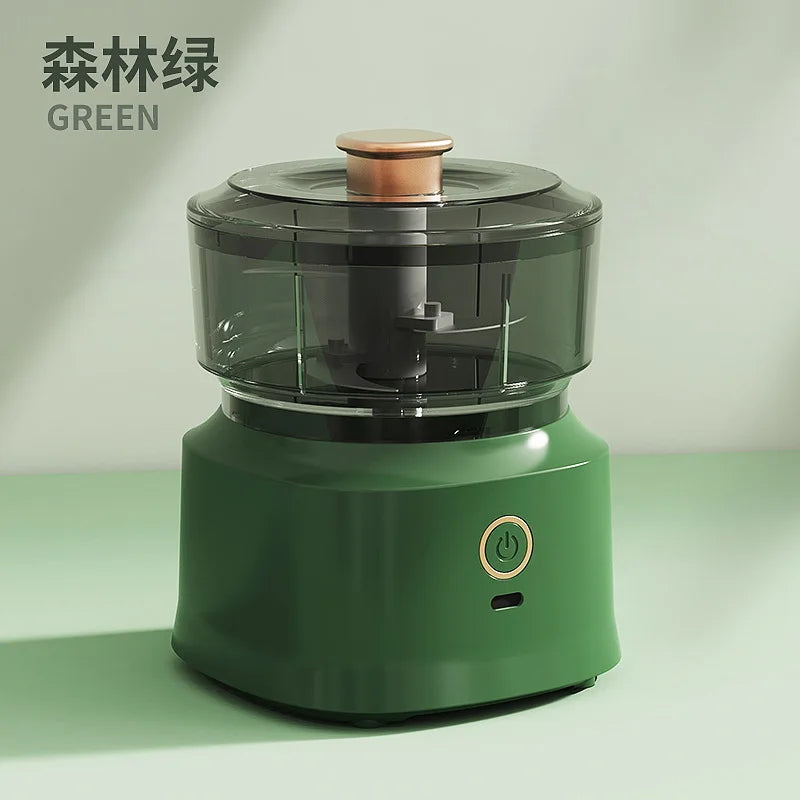 Máquina de cocina multifuncional, machacador de ajo, picadora de carne eléctrica con carga USB, trituradora de verduras y alimentos.