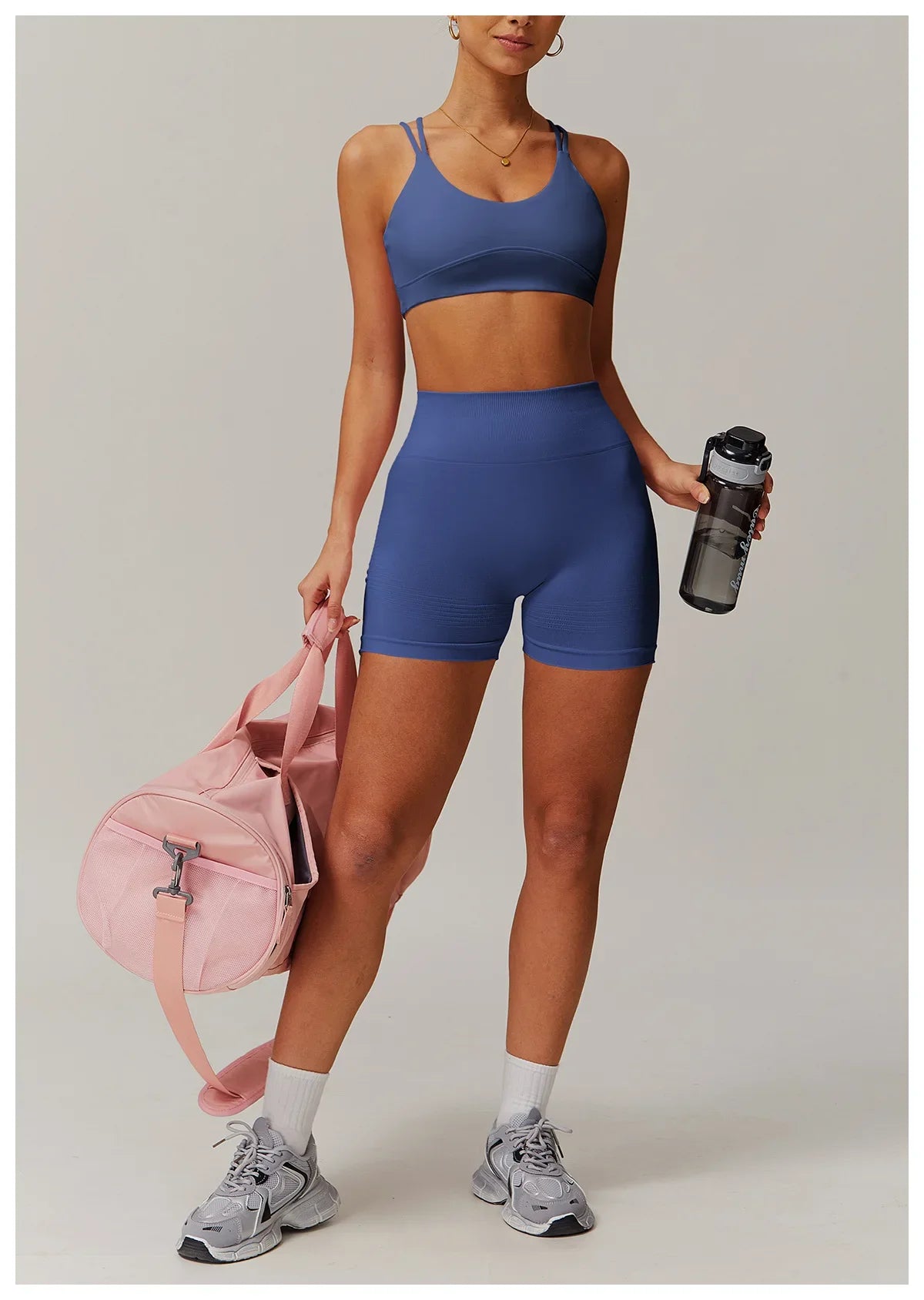Conjunto deportivo de 2 piezas para mujer, chándal para correr, entrenamiento, con cremallera, pantalones cortos de manga larga, ropa de yoga, ropa deportiva