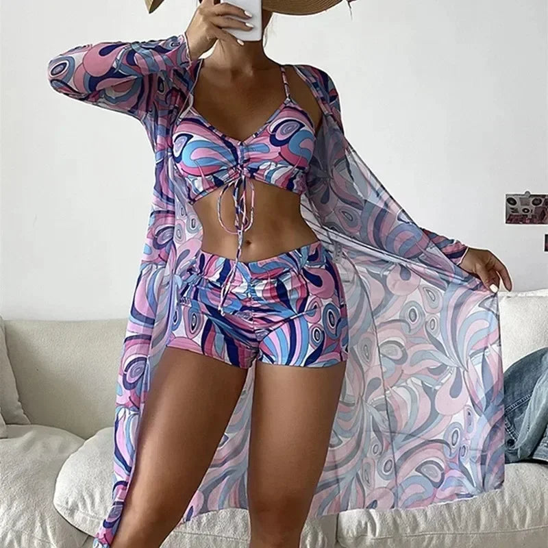 Trajes de baño sexys separados 2024, tankini, ropa de baño femenina, ropa de playa deportiva, trajes de baño de dos piezas, traje de baño de piscina para niñas y mujeres.