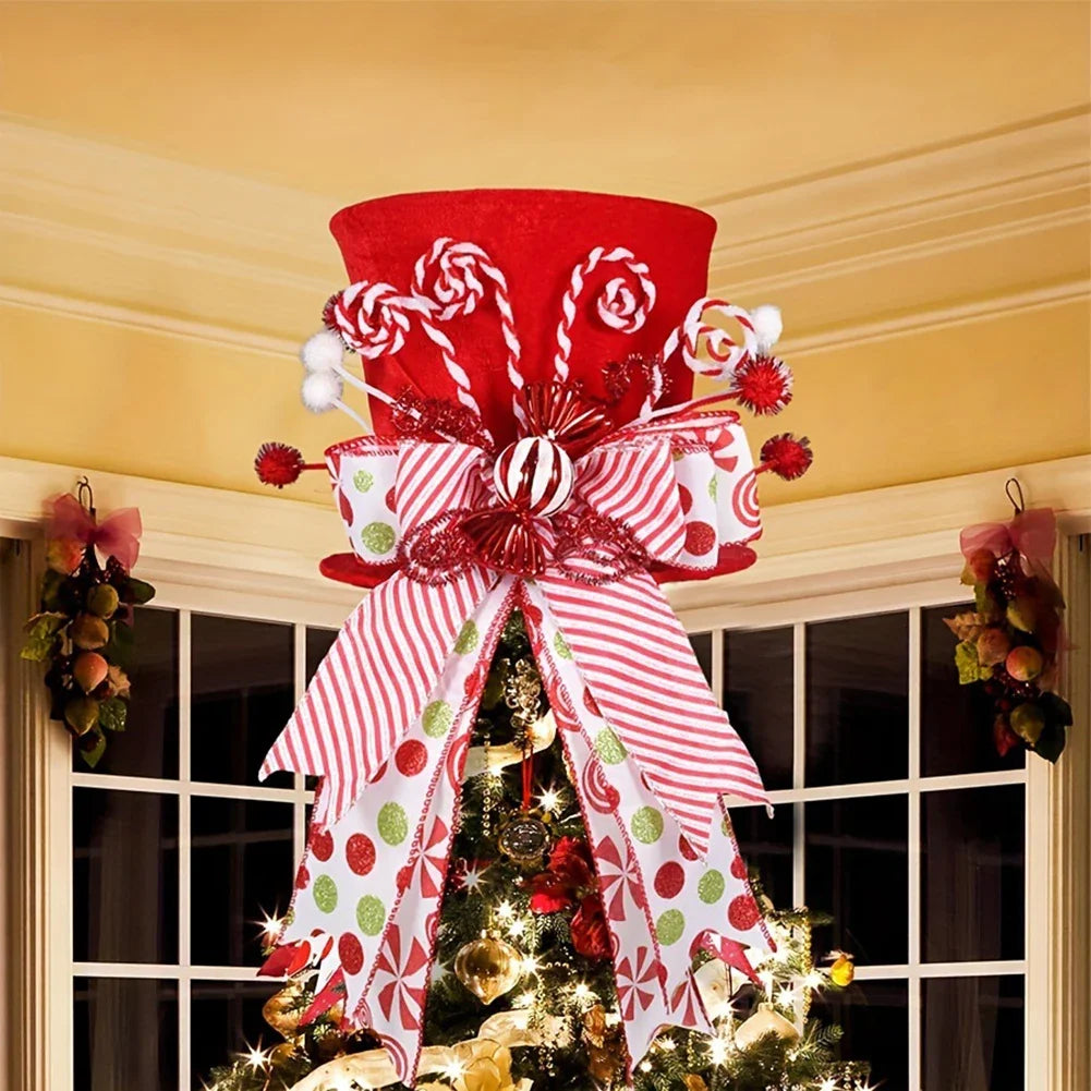 Decoración navideña roja y blanca para fiestas, accesorio festivo, gran centro de mesa para fiestas, uso versátil para la mesa festiva.