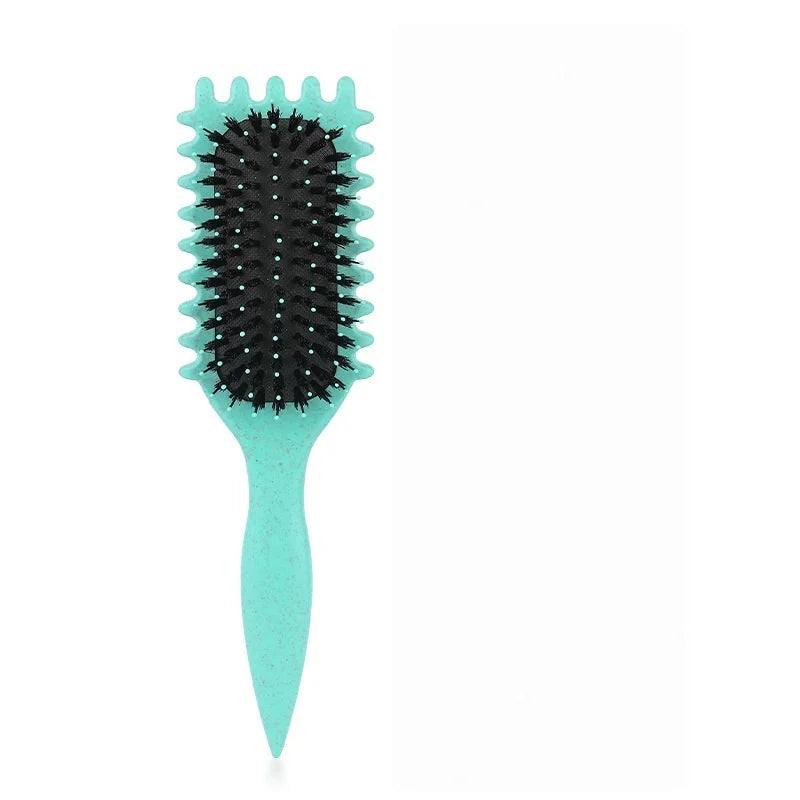 Cepillo para peinar y dar forma a los rizos de hombres y mujeres. Cepillo para peinar y dar forma a los rizos de hombres y mujeres. Herramientas para reducir los tirones.