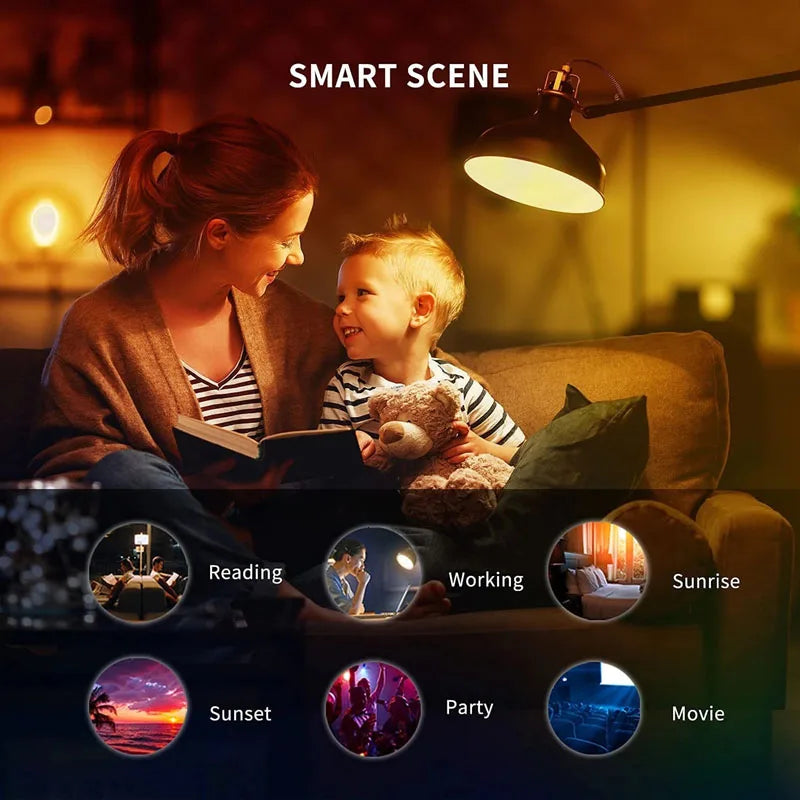 Bombilla LED inteligente Yeelight W3, color E27, 2700K, 900lm, 8W, 100-240V, compatible con Xiaomi Mijia, Alexa, Google Home y Yandex.