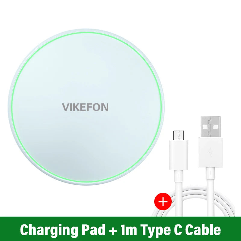 Cargador inalámbrico de 30 W para iPhone 15, 14, 13, 12, X Pro Max, base de carga rápida por inducción para Samsung S23, S22, Xiaomi y Huawei