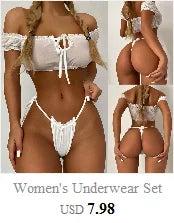 Conjunto de lencería sexy para mujer 2022, pantalones cortos de encaje negro, camiseta sin mangas de color liso, camisola, top de tubo, bragas, conjunto de lencería con estampado floral.