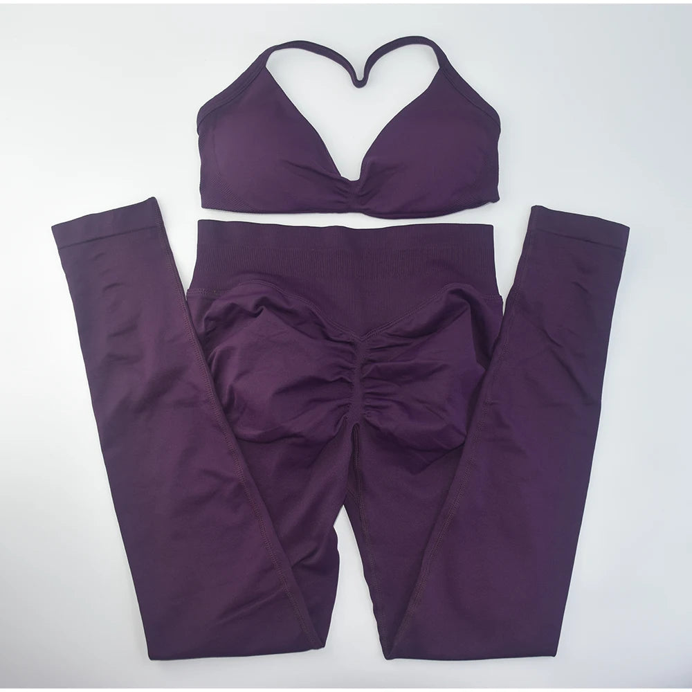 Conjunto de 2 sujetadores de tirantes finos para gimnasio, sin costuras, de alta sujeción, para mujer, deportivos, para entrenamiento, yoga, sin logotipo