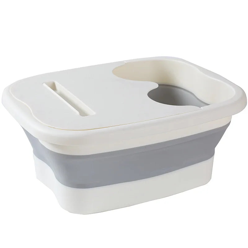 Cubo de masaje para pediluvio, cubo de spa para pediluvio, cubo de remojo doméstico, lavabo plegable, bañera de sauna, bañera plegable para pedicura