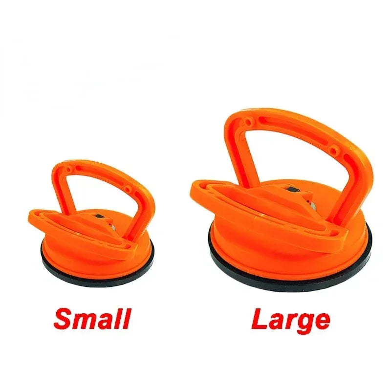 Herramienta de extracción de abolladuras de vidrio para automóvil, extractor de ventosa de 2 pulgadas, color negro y naranja, para reparación de carrocería.