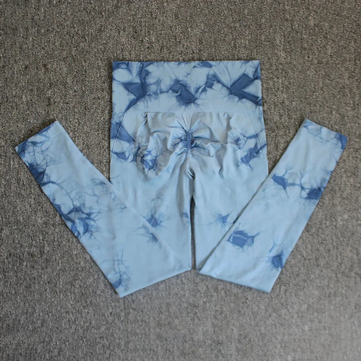 Pantalones de yoga sin costuras, gruesos, ajustados, de talle alto, deportivos, teñidos en lana, con efecto melocotón en los glúteos, largos y ceñidos, para hacer ejercicio.