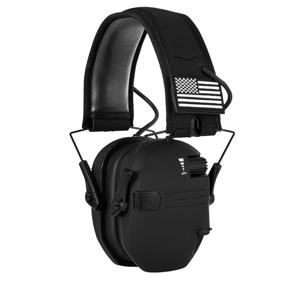 Orejeras de seguridad electrónicas para tiro táctico, protección auditiva, reducción de ruido, protector auditivo activo delgado para caza