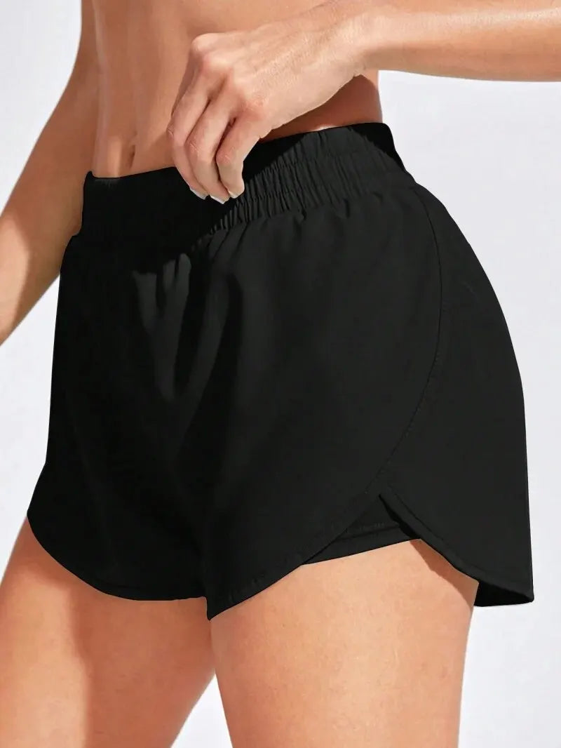 Pantalones cortos de yoga para mujer, mallas elásticas para correr, entrenamiento y gimnasio