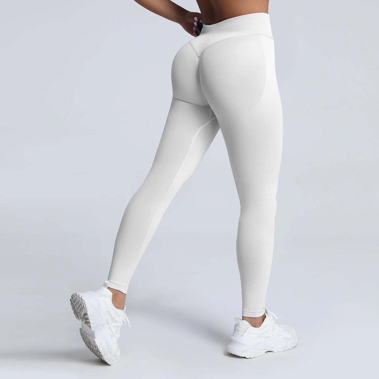 Pantalones de yoga VEQKING Scrunch Butt para mujer, leggings deportivos sin costuras, cintura baja, mallas de gimnasio, pantalones de entrenamiento cálidos de secado rápido para otoño.