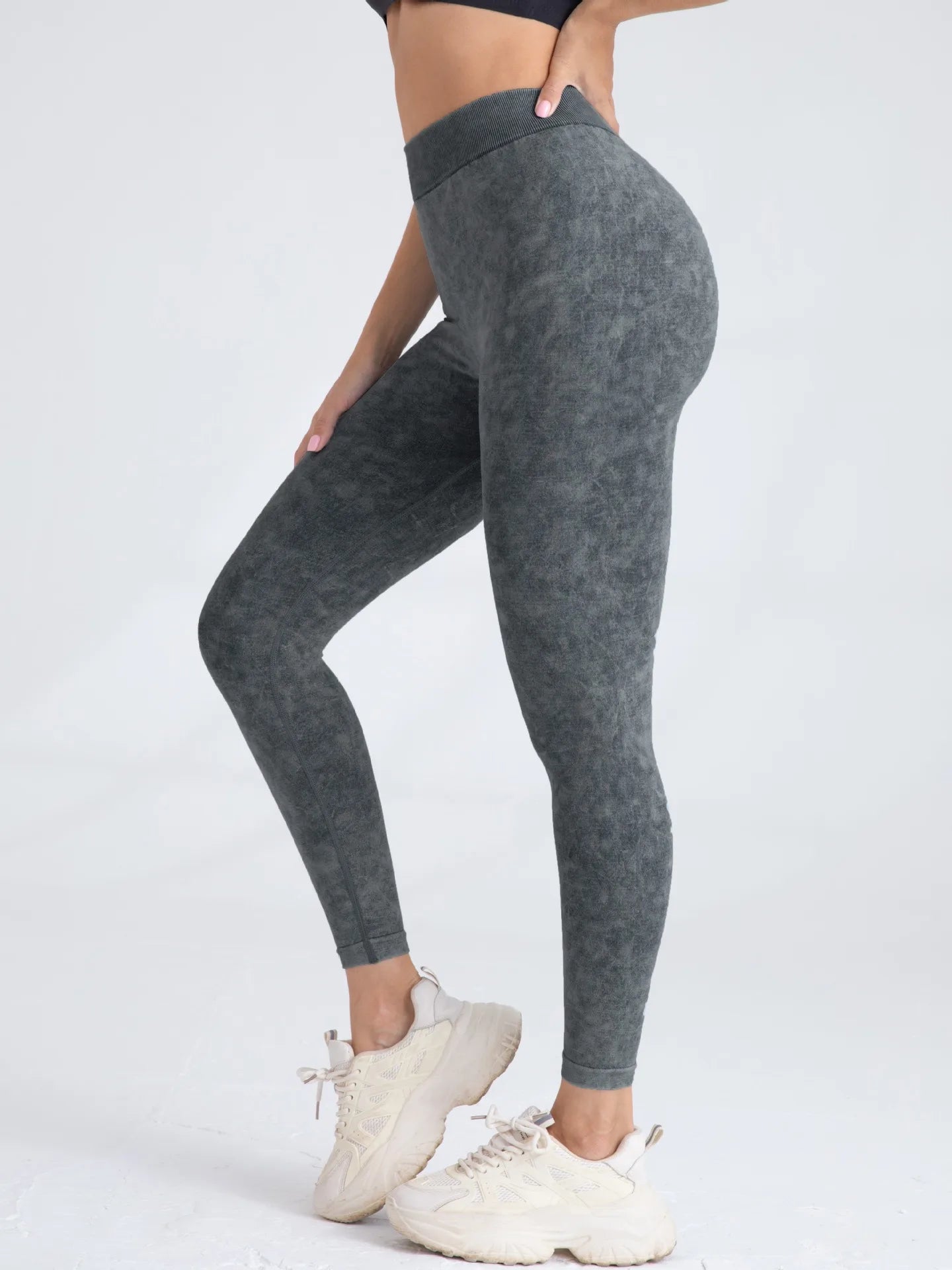 Leggings de nailon para gimnasio, yoga, espalda en V, efecto push-up en glúteos, ciclismo, fitness, ropa deportiva para entrenamiento.