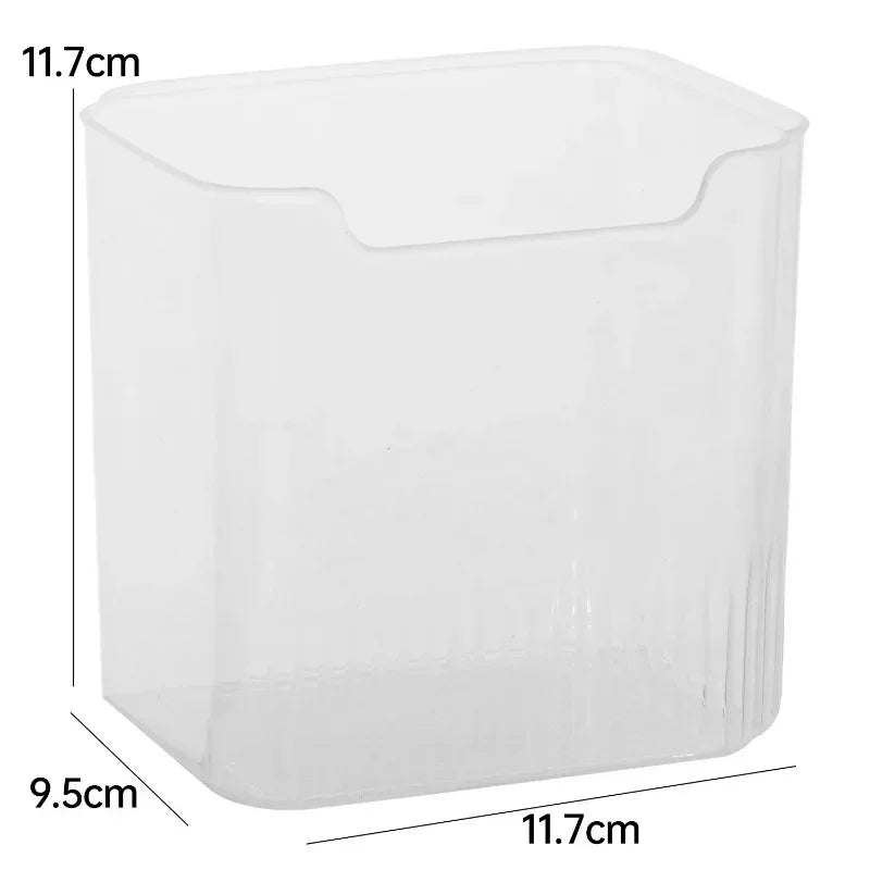 1/6 cajas de almacenamiento para puerta lateral de refrigerador, portátiles, para conservar verduras y frutas, de plástico de grado alimenticio para cocina.