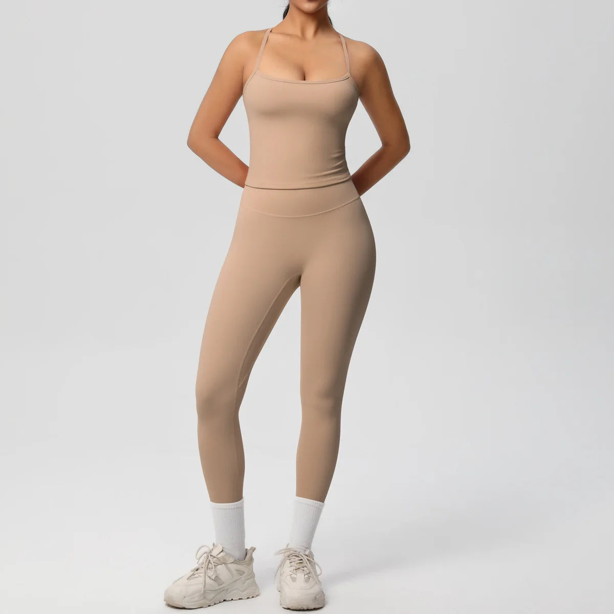 Conjunto de Ropa de Yoga para Mujer, Traje Deportivo, Ropa de Entrenamiento, Chaleco Deportivo sin Mangas, Conjunto de Gimnasio, Mono de Entrenamiento, Ropa Interior Deportiva, Ropa Deportiva